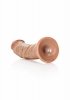 Krzywy penis dildo na mocnej przyssawce 15 cm